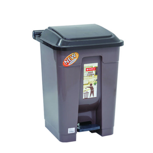Tempat Sampah Plastik 30 Liter Lion Star C-69 Gomi Dustbin with Pedal Ukuran 349 x 304 x H 520 mm | Raja Plastik Indonesia