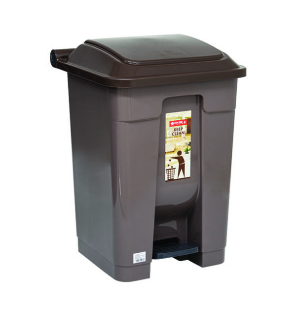 Tempat Sampah Plastik 40 Liter Lion Star C-71 Gomi Dustbin with Pedal Ukuran 392 x 380 x H 565 mm | Raja Plastik Indonesia