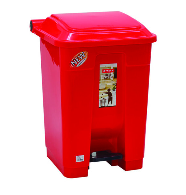 Tempat Sampah Plastik 50 Liter Lion Star C-72 Gomi Dustbin with Pedal Ukuran 420 x 410 x H 610 mm | Raja Plastik Indonesia