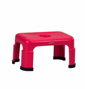Bangku Plastik Pendek Kotak Lion Star G-3 Square Stool, Ukuran 290 x 200 x H 153 mm | Raja Plastik Indonesia