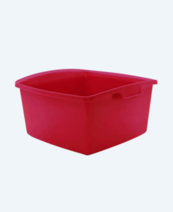 Baskom Plastik Kotak Besar Basic Home BA-62 Baskom Segi No.33, Ukuran 350 X 340 X H 180 mm | Raja Plastik Indonesia