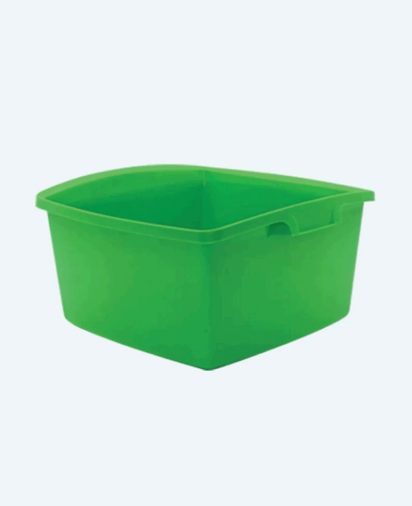 Baskom Plastik Kotak Besar Basic Home BA-62 Baskom Segi No.33, Ukuran 350 X 340 X H 180 mm | Raja Plastik Indonesia