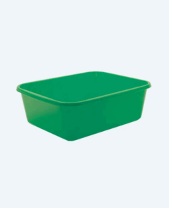 Baskom Plastik Kotak Sedang Basic Home BA-61 Baskom Segi No 20, Ukuran 380 X 310 x H 125 mm | Raja Plastik Indonesia