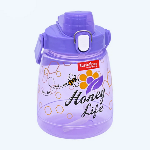 Botol Air Minum Plastik Basic Home BNN-10 Honeylife Bottle 1250 ml, Ukuran 130 x 107 x 190 mm | Raja Plastik Indonesia