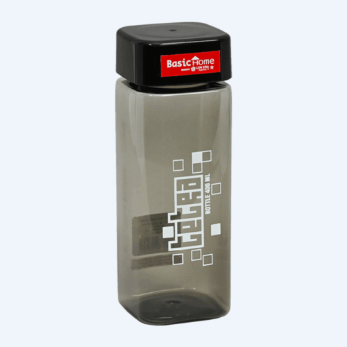 Botol Air Minum Plastik Basic Home BNN-17 Tetra Bottle 400 ml, Ukuran 60 x 60 x H 167 ml | Raja Plastik Indonesia