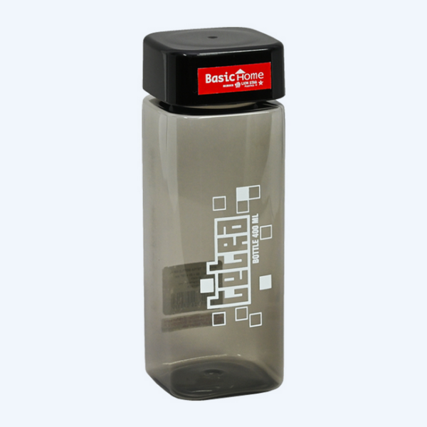 Botol Air Minum Plastik Basic Home BNN-17 Tetra Bottle 400 ml, Ukuran 60 x 60 x H 167 ml | Raja Plastik Indonesia