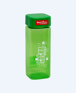 Botol Air Minum Plastik Basic Home BNN-17 Tetra Bottle 400 ml, Ukuran 60 x 60 x H 167 ml | Raja Plastik Indonesia