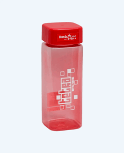 Botol Air Minum Plastik Basic Home BNN-17 Tetra Bottle 400 ml, Ukuran 60 x 60 x H 167 ml | Raja Plastik Indonesia