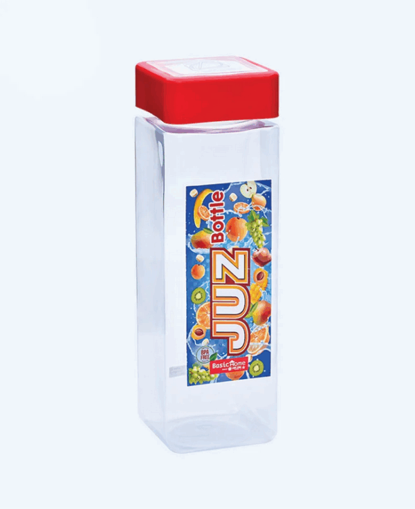 Botol Minum Air Dingin 1000 ml Basic Home BHJ-1 JUz Bottle 1 ltr, Ukuran 73 x 73 x 235 mm | Raja Plastik Indonesia