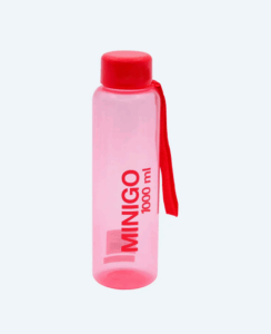Botol Minum Plastik 1 Liter Basic Home BNN-6 Minigo Bottle 1000 ml, Ukuran Ø 80 x 270 mm | Raja Plastik Indonesia