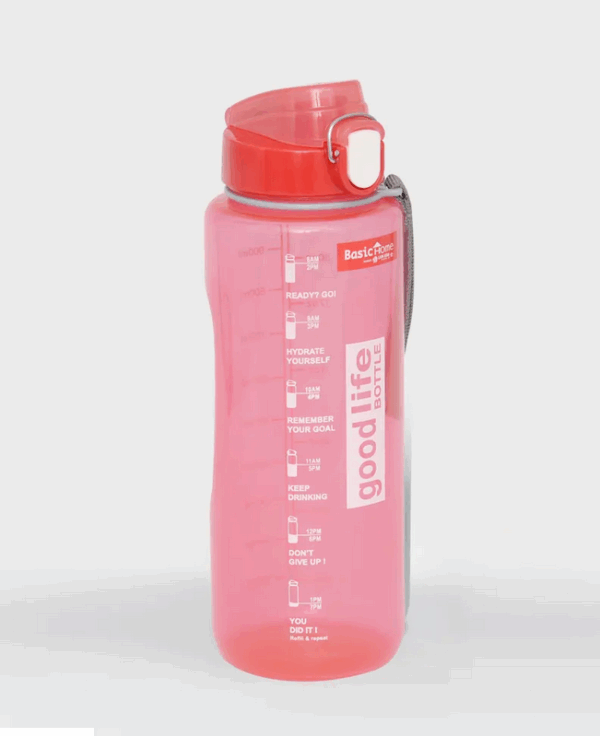 Botol Minum Plastik 1000 ml Basic Home BNN-8 Goodlife Bottle 1 Ltr, Ukuran Ø 90 x H 255 mm | Raja Plastik Indonesia