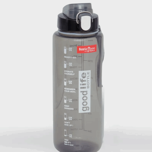 Botol Minum Plastik 1000 ml Basic Home BNN-8 Goodlife Bottle 1 Ltr, Ukuran Ø 90 x H 255 mm | Raja Plastik Indonesia
