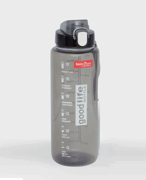 Botol Minum Plastik 1000 ml Basic Home BNN-8 Goodlife Bottle 1 Ltr, Ukuran Ø 90 x H 255 mm | Raja Plastik Indonesia