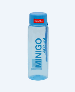 Botol Minum Plastik Basic Home NH-70 Minigo Bottle 400ml, Ukuran Ø 58 x H 185 mm | Raja Plastik Indonesia