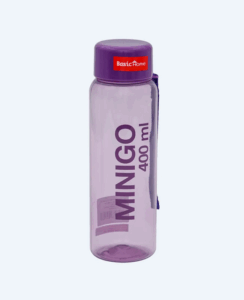 Botol Minum Plastik Basic Home NH-70 Minigo Bottle 400ml, Ukuran Ø 58 x H 185 mm | Raja Plastik Indonesia