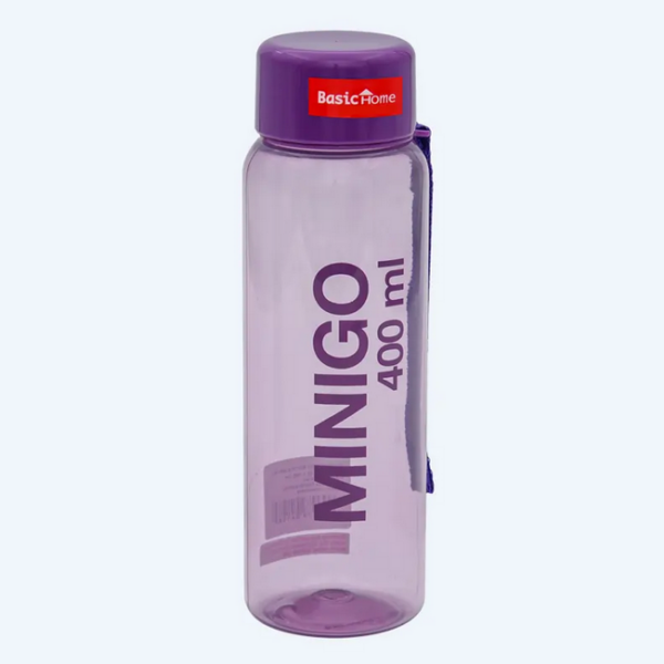 Botol Minum Plastik Basic Home NH-70 Minigo Bottle 400ml, Ukuran Ø 58 x H 185 mm | Raja Plastik Indonesia