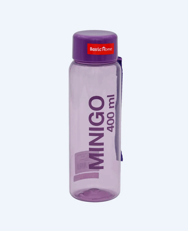 Botol Minum Plastik Basic Home NH-70 Minigo Bottle 400ml, Ukuran Ø 58 x H 185 mm | Raja Plastik Indonesia