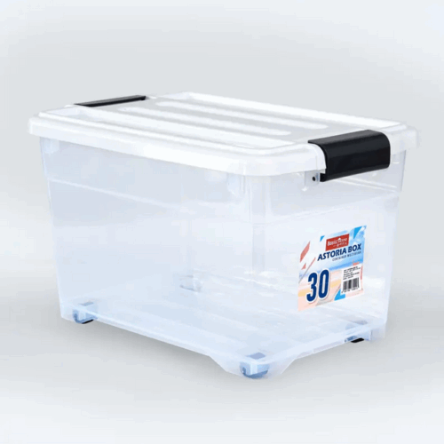 Container Box Plastik 30 Liter Basic Home BVC-1 Astoria Box 30, Ukuran 460 x305 x 276 mm | Raja Plastik Indonesia