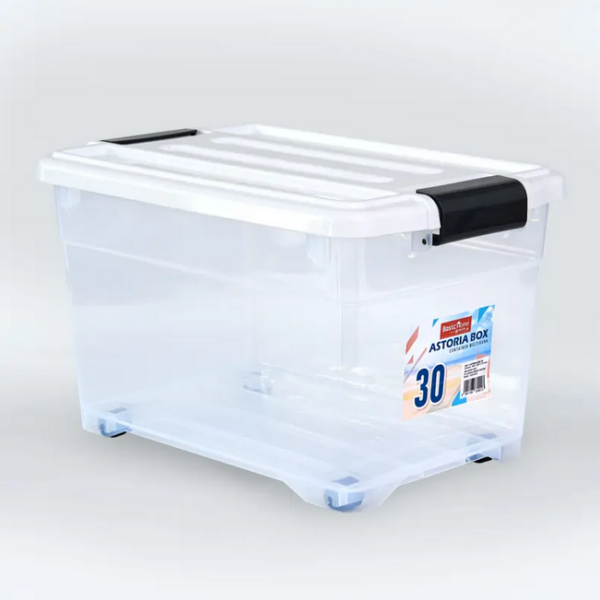 Container Box Plastik 30 Liter Basic Home BVC-1 Astoria Box 30, Ukuran 460 x305 x 276 mm | Raja Plastik Indonesia