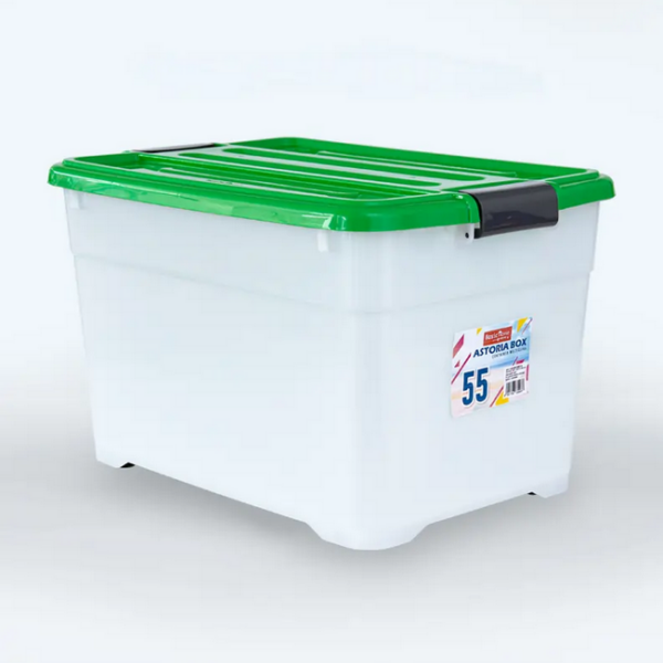 Container Box Plastik 55 Liter Basic Home BVC-3 Astoria Box 55, Ukuran 565 x395 x 346 mm | Raja Plastik Indonesia