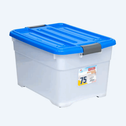 Container Box Plastik 75 Liter Basic Home BVC-6 Astoria Box 75, Ukuran 635 x 460 x 375 mm | Raja Plastik Indonesia
