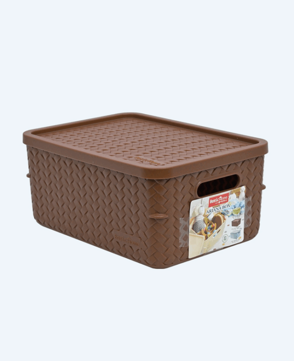 Container Box Plastik Jelato Basic Home BCA-1 Ariana Box Small (3) Container Box Plastik Jelato Basic Home BCA-1 Ariana Box Small, Ukuran 253 x 185 x H 116 mm | Raja Plastik Indonesia
