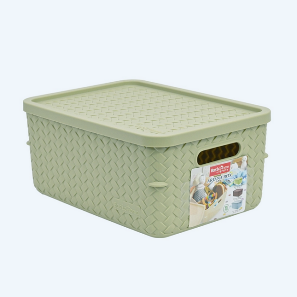Container Box Plastik Jelato Basic Home BCA-1 Ariana Box Small, Ukuran 253 x 185 x H 116 mm | Raja Plastik Indonesia