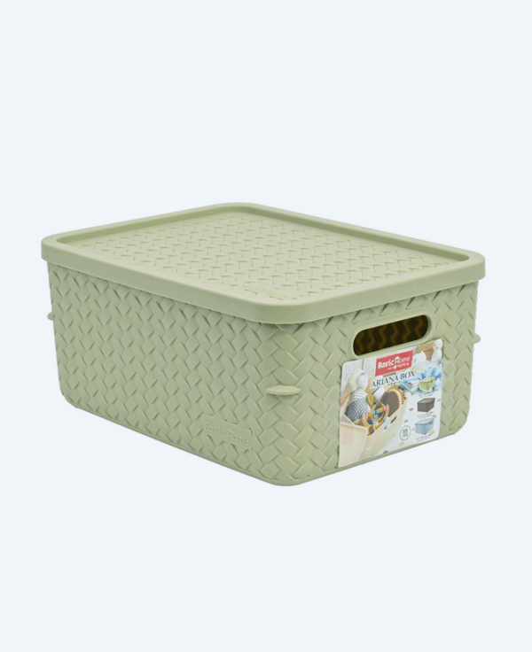 Container Box Plastik Jelato Basic Home BCA-1 Ariana Box Small (4) Container Box Plastik Jelato Basic Home BCA-1 Ariana Box Small, Ukuran 253 x 185 x H 116 mm | Raja Plastik Indonesia