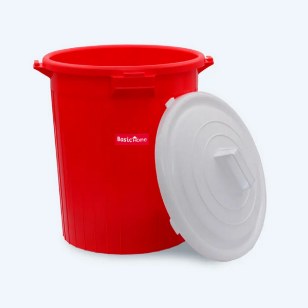 Ember Plastik Sedang 45 Liter Basic Home PL-16 Ember 45 Lt + Tutup Ukuran Ø 470 x H 550 mm | Raja Plastik Indonesia