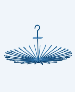 Gantungan Baju Putar Basic Home BFH-1 Mentari Folding Hanger 26 Stick, Ukuran Ø 810 x H 460 mm | Raja Plastik Indonesia