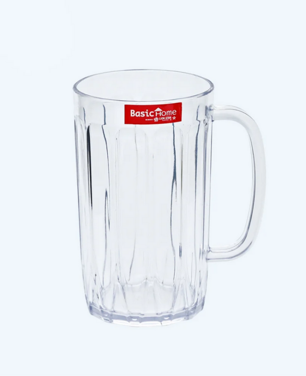 Gelas Plastik Bening Basic Home BGL-4 Barley Glass 600 ml, Ukuran 120 x 87 x 144 mm | Raja Plastik Indonesia