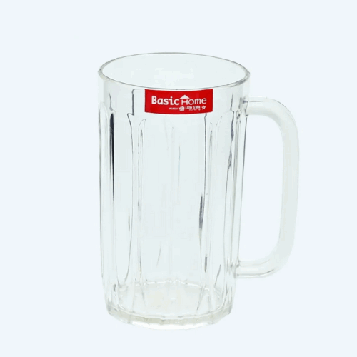 Gelas Plastik Bening Basic Home BGL-5 Barley Glass 450 ml, Ukuran 105 x 78x 130 mm | Raja Plastik Indonesia