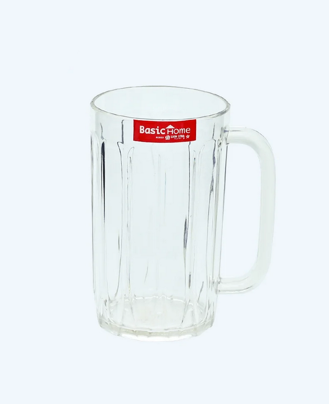 Gelas Plastik Bening Basic Home BGL-5 Barley Glass 450 ml, Ukuran 105 x 78x 130 mm | Raja Plastik Indonesia