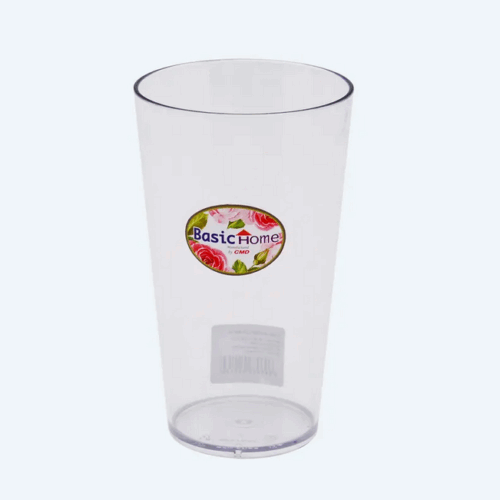 Gelas Plastik Bening Basic Home GL-52 Lemona Cup 500 ml, Ukuran Ø 84 x H 142 mm | Raja Plastik Indonesia