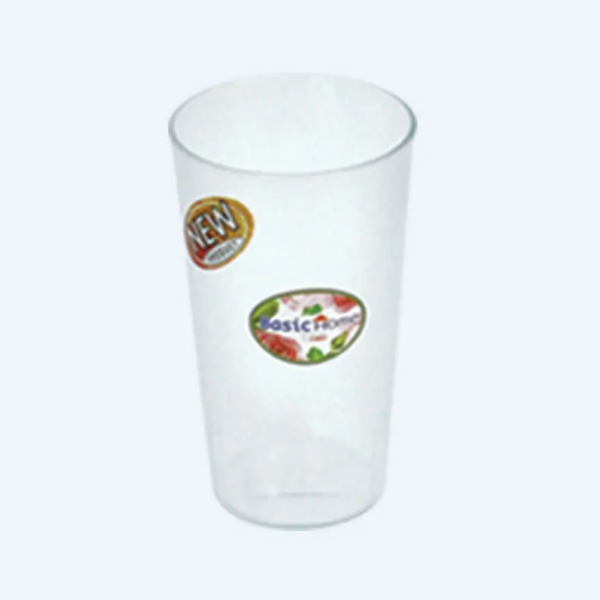 Gelas Plastik Bening Basic Home GL-84 Fresti Cup 450 ml, Ukuran Ø 82 x H 142 mm | Raja Plastik Indonesia