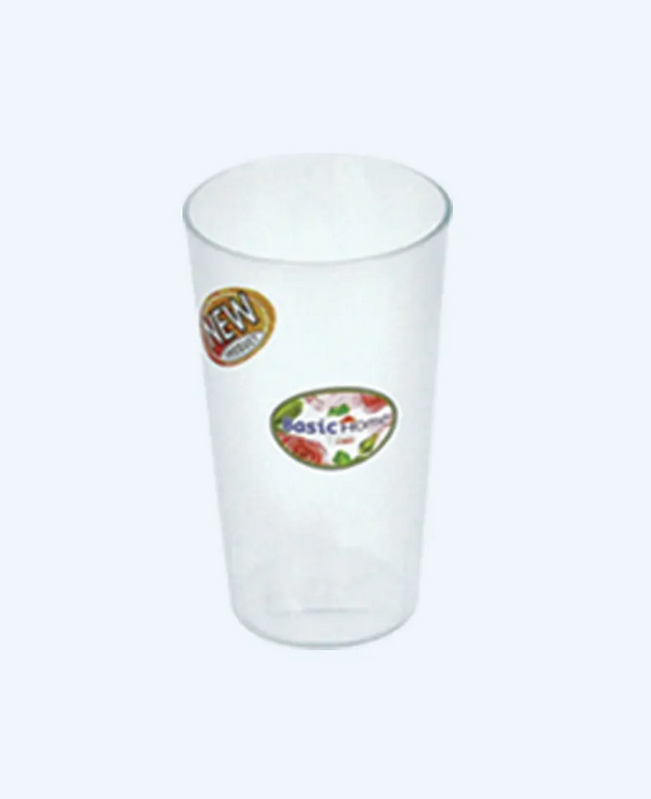 Gelas Plastik Bening Basic Home GL-84 Fresti Cup 450 ml, Ukuran Ø 82 x H 142 mm | Raja Plastik Indonesia