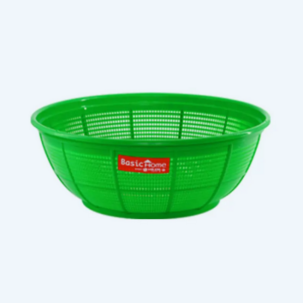 Keranjang Plastik Bulat Serbaguna Basic Home BBW-1 Tanggok Bulat 28 cm (1) Keranjang Plastik Bulat Serbaguna Basic Home BBW-1 Tanggok Bulat 28 cm, Ukuran Ø 280 x H 100 mm | Raja Plastik Indonesia