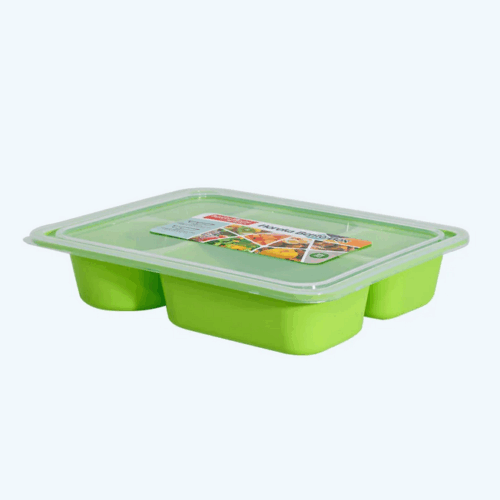 Kotak Makan / Lunch Box Plastik Basic Home BMC-3 Horeka Bento Box P5D, Ukuran 283 x 223 x 52 mm | Raja Plastik Indonesia