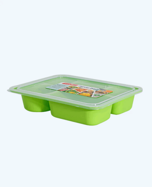Kotak Makan Lunch Box Plastik Basic Home BMC-3 Horeka Bento Box P5D (1) Kotak Makan / Lunch Box Plastik Basic Home BMC-3 Horeka Bento Box P5D, Ukuran 283 x 223 x 52 mm | Raja Plastik Indonesia