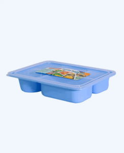 Kotak Makan / Lunch Box Plastik Basic Home BMC-3 Horeka Bento Box P5D, Ukuran 283 x 223 x 52 mm | Raja Plastik Indonesia