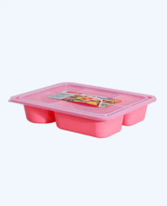 Kotak Makan / Lunch Box Plastik Basic Home BMC-3 Horeka Bento Box P5D, Ukuran 283 x 223 x 52 mm | Raja Plastik Indonesia