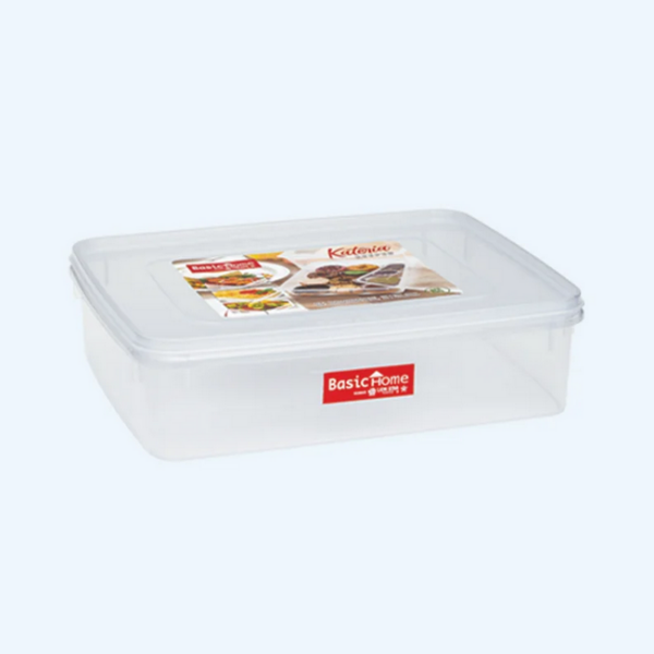 Kotak Plastik Makanan 3 Liter Basic Home BKP-7 Kateria Keeper 701, Ukuran 281 x 224 x 75 mm | Raja Plastik Indonesia