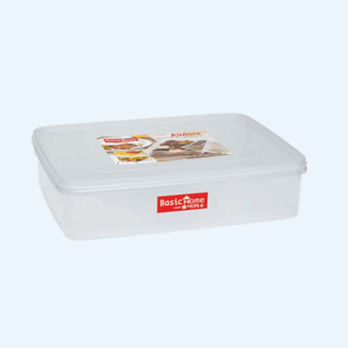 Kotak Plastik Makanan 6 Liter Basic Home BKP-1 Kateria Keeper 901 Ukuran 370 x 295 x 80 mm | Raja Plastik Indonesia