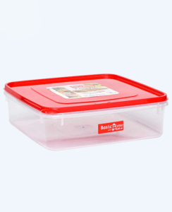 Kotak Plastik Makanan Basic Home BKP-10 Foodie Keeper 501, Ukuran 235 x 235 x 70 mm | Raja Plastik Indonesia
