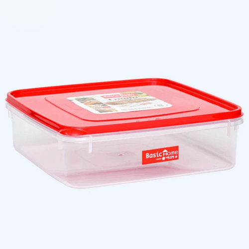 Kotak Plastik Makanan Basic Home BKP-10 Foodie Keeper 501, Ukuran 235 x 235 x 70 mm | Raja Plastik Indonesia