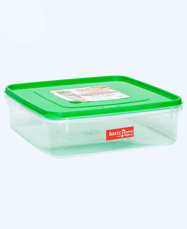 Kotak Plastik Makanan Basic Home BKP-10 Foodie Keeper 501, Ukuran 235 x 235 x 70 mm | Raja Plastik Indonesia