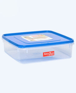 Kotak Plastik Makanan Basic Home BKP-10 Foodie Keeper 501, Ukuran 235 x 235 x 70 mm | Raja Plastik Indonesia