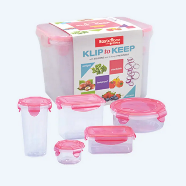 Kotak Plastik Sealware Penyimpan Makanan Basic Home KK-93 Klip To Keep Grande Pack Kotak Plastik Sealware Penyimpan Makanan Basic Home KK-93 Klip To Keep Grande Pack (Set Of 6), Ukuran 270 x 184 x H 204 mm | Raja Plastik Indonesia