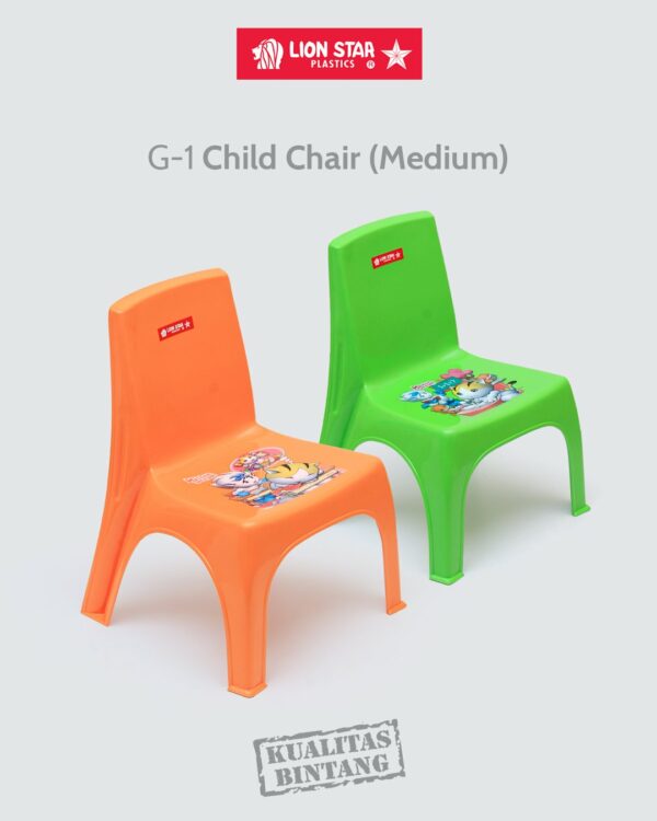 Kursi Plastik Anak Kecil Lion Star G-1 Child Chair Kursi Plastik Anak Kecil Lion Star G-1 Child Chair (Medium): Kursi Plastik Anak Modern yang Nyaman, Aman, dan Penuh Warna Ceria