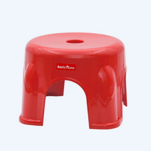 Kursi Plastik Pendek Bulat Basic Home BHG-3 Lana Round Stool, Ukuran Ø 300 x H 175 mm | Raja Plastik Indonesia